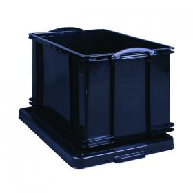 Really Useful 84L Recycled Plastic Storage Box Black 84Black R RUP80468