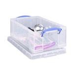 Really Useful 12L Plastic Storage Box With Lid 465x270x150mm C4 Clear 12C RUP80501