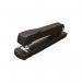 In the image, a sleek black Rexel Aquarius full strip stapler can be seen. It has a 25 sheet capacity and is adorned with the Rexel logo. The stapler has a modern design and is made by the reputable brand Rexel. A necessary tool for any office setting.