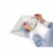 Rexel Anti Slip Stop Cut A4 Folders Clear (Pack of 25) 2102384 RX05789