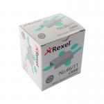 The photo shows a pack of 5000 No 66 Rexel Staples, each measuring 11mm in size. These staples are produced by Rexel and can be used for various office, school, or home projects.