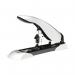 The picture shows a sturdy silver and black Rexel Gladiator heavy duty stapler. The stapler has a sleek, modern design and features a textured handle for easy grip. Its heavy duty construction makes it suitable for demanding stapling tasks.