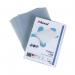 The photograph features a pack of 100 Rexel Superfine Cut Flush Folders in A4 size. The folders are clear and have a sleek, professional appearance. The cut flush design ensures a neat and tidy look for your documents.