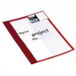 Rexel Nyrex A4 Red Project File Pack of 5 13045RD