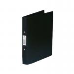 Rexel Budget 2 Ring Binder Polypropylene A4 Black (Pack of 10) 13422BK RX13422BK