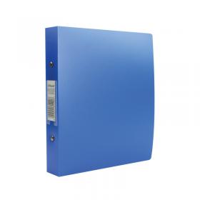 Rexel Budget 2 Ring Binder Polypropylene A5 Blue (Pack of 10) 13428BU RX13428BU