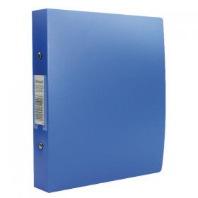 Rexel Budget 2 Ring Binder Polypropylene A5 Blue (Pack of 10) 13428BU RX13428BU