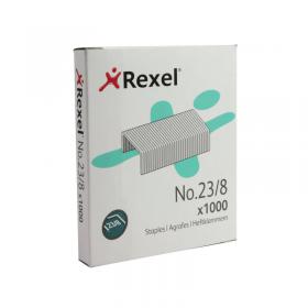 Rexel No 23 Staples 8mm Pack of 1000 2101054 RX13533
