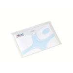 Rexel Popper Folder A4 Clear White (Pack of 5) 16129WH RX16129W