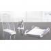 Rexel Nimbus Acrylic Pencil Cup Clear 2101502 RX17638