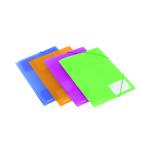 Rexel Ice Elasticated 4 Fold File Polypropylene A4 Assorted (Pack of 4) 2102050 RX25602