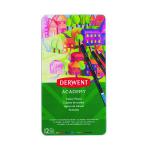 Derwent Academy Colouring Pencils Tin Assorted (Pack of 12) 2301937 RX26986