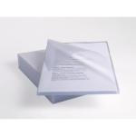 Rexel Anti Slip Cut Flush Folders A4 Clear (Pack of 25) 2102211 RX27132