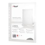 Rexel Nyrex Heavy Duty Extra Capacity A4 Glass Clear Punched Pocket (Pack of 5) 2104223 RX47160