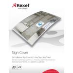 Rexel Self Adhesive A5 Sign Cover (Pack of 10) 2104250 RX47790