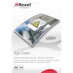 Rexel Standard Gloss A4 Sign Cover (Pack of 10) 2104251 RX47794