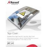 Rexel Standard Gloss A3 Sign Cover (Pack of 10) 2104254 RX47806