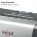 Rexel Momentum X308 Cross-Cut P-3 Shredder Black 2104570 RX52320