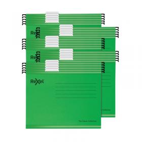 Rexel Classic Suspension Files Foolscap Green (Pack of 25) 2115591 RX58101