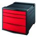 Rexel Choices Drawer Cabinet Red 2115610