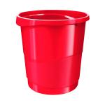 Rexel Choices Waste Bin 14 Litre Red 2115618 RX58128