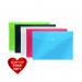 Rexel Choices Popper Wallet A4 Foolscap Assorted (Pack of 5) 2115672