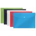 Rexel Choices Popper Wallet A4 Foolscap Assorted (Pack of 5) 2115672 RX58182