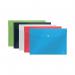 Rexel Choices Popper Wallet A5 Assorted (Pack of 5) 2115673 RX58183