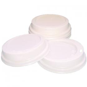 Caterpack White 25cl Paper Cup Sip Lids (Pack of 100) MXPWL80 RY04220