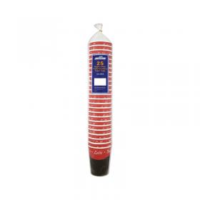 35cl Rippled Wall Hot Cups (Pack of 25) HVRWPA12V1 RY04637