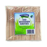 Caterpack Enviro Wooden Knives (Pack of 100) RY10567 RY06344