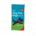Safewrap Antibacterial Tie Handle Dog Poo Bags (Pack of 60) RY11532-S RY06581