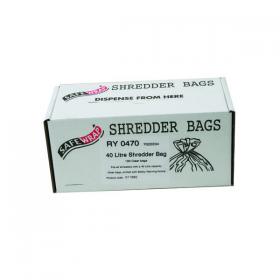 Safewrap Shredder Bag 40 Litre (Pack of 100) RY0470 RY19821