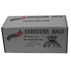Safewrap Shredder Bag 250 Litre (Pack of 50) RY0474 RY19901