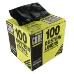 Le Cube Dustbin Liner Dispenser 80 Litre Black (Pack of 100) 0483 RY32125