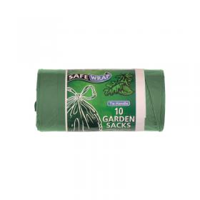 Safewrap Tie Handle Garden Refuse Sack 10 Per Roll Pack of 4 0464 RY49004