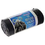 Safewrap Tie Handle Refuse Sacks on a Roll Black (Pack of 40) 0447 RY91004