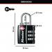 Master Lock 32mm TSA Combination Padlock Black 40054 RY92546