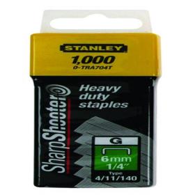 1-TRA70 Pack of 1000 Stanley SharpShooter Heavy Duty 10mm 3//8in Type G Staples