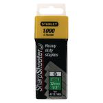 Stanley SharpShooter Heavy Duty 12mm 1/2in Type G Staples (Pack of 1000) 1-TRA708T SB54298