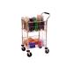 Mail Room Distribution Trolley With 2 Baskets Chrome 320537