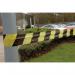 VFM Striped Tape Barrier 500m Black/Yellow (Non-adhesive suitable for indoor or outdoor use) 304927 SBY04280