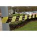 VFM Striped Tape Barrier 500m BlackYellow (Non-adhesive suitable for indoor or outdoor use) 304927 SBY04280