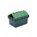 VFM Green 64 Litre Plastic Container With Lid 306598 SBY04607