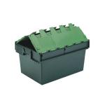 VFM Green 64 Litre Plastic Container With Lid 306598 SBY04607