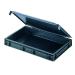 VFM Black Euro Pallet Stacking Box With Lid 307446