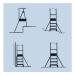 Work Platform Telescopic Aluminium 307575 SBY04976