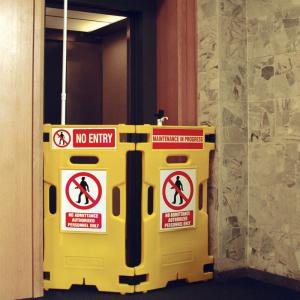 Slingsby Barrier Elevator Guard Set of 2 Yellow Pack of 2 309856