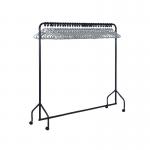 VFM Black Garment Rail With 30 Grey Hangers 311418 SBY06350