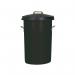 Heavy Duty Coloured Dustbin 85 Litre Black 311961 SBY06631